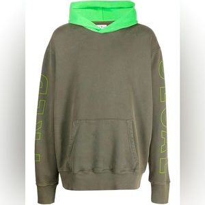 Fred Segal Unisex Hoodie Green size 1 small